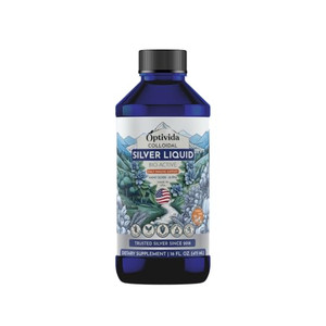 Optivida Health Nano Colloidal Silver Liquid (1 LB)  Immune Support Supplements with Silver Hydrosol, Liquid for Immune Support, Colloidal Silver fo