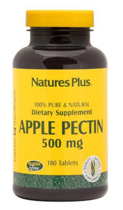 NaturesPlus Apple Pectin - 500 mg, 180 Tablets - Natural Fiber Supplement - Vegetarian, Gluten Free - 180 Servings