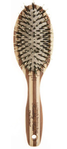 Olivia Garden Healthy Hair Eco-Friendly Bamboo Ionic Paddle Hair Brush (Combo)