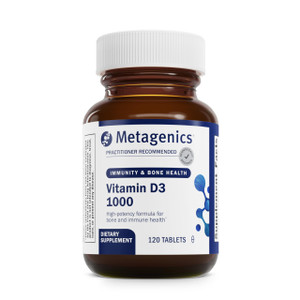Metagenics Vitamin D3 1000 IU - Vitamin D Supplement for Healthy Bone Formation, Cardiovascular Health, and Immune Support - 120 Count