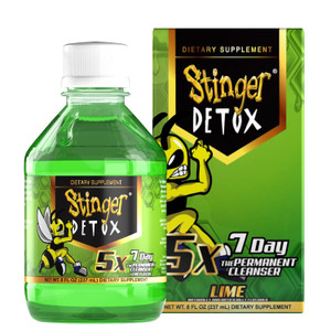 Stinger Detox 5X 7-Day Extra Strength Permanent Drink  Lime Flavor  8 FL OZ
