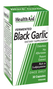 HealthAid Fermented Black Garlic  Once-Daily Odorless Softgel | 30 Softgels | Rich in S-Allylcysteine | Vegan & Non-GMO