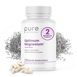 Pure TheraPro Rx Optimum Magnesium Lysinate Glycinate & Di-Magnesium Malate, Made in USA | 2 Month Supply | Chelated for Maximum Absorption, Supports