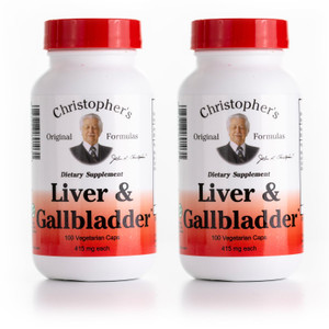 Christopher's Original Formulas Liver & Gallbladder Formula Capsules - Gallbladder Supplements with Digestive Enzymes - Supports Digestive System wit