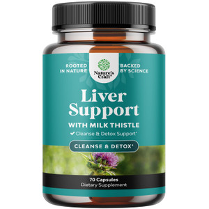 Liver Cleanse Detox & Repair - Milk Thistle Supplement for Digestion & Immune Health - Ginger Root, Choline & Dandelion Root - Herbal Liver Support w