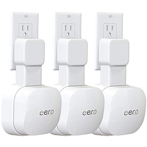 Tizomi Outlet Wall Mount Only for eero 6 & 6+ mesh Wi-Fi System (NOT for Pro 6/Pro 6E), No Messy Wires & Space Saving Outlet Mount Holder for eero 6