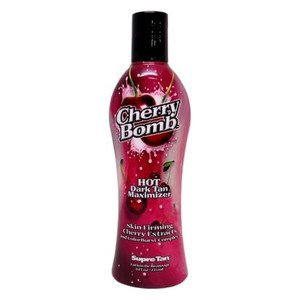 Supre Cherry Bomb Red Hot Dark Accelerator Tanning Lotion 8 oz.