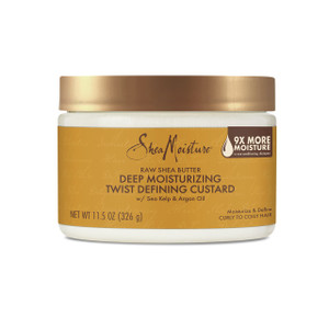 SheaMoisture Raw Shea Butter Deep Moisturizing Twist Defining Custard To Moisturize and Define Your Curls 11.5 oz