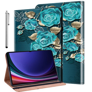 ALILANG Case for Samsung Galaxy Tab S10 Ultra/Tab S9 Ultra/Tab S8 Ultra 14.6-Inch, PU Leather Shockproof Folding Stand Cover with Card Holder and Pen