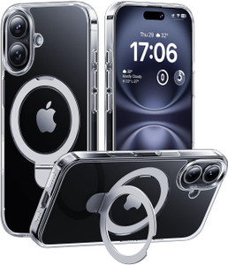 CellEver Strong Magnetic Case for iPhone 16 [Yellowing-Resistant] [for MagSafe Charging] Heavy Duty Protection, Slim, Shockproof Bumper Cover with Ki