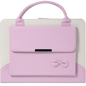 JGHYYZD Cute Case for iPad mini 7 A17 Pro 2024/iPad Mini 6 2021, Slim Handbag Leather Protective Cover with Stand Hand Strap Pocket for Girls Woman K