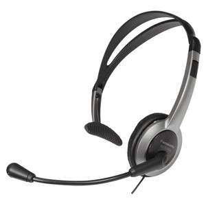 Panasonic Comfort Fit Headset for TCA Series Cordless Landline Phones, Foldable Headset with Flexible Noise-Cancelling Microphone and Volume Control,