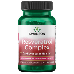Swanson Resveratrol Complex - Herbal Supplement Promoting Cardiovascular Health & Protection - Natural Formula Promoting Natural Health & Wellness -
