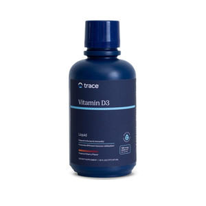 Trace Minerals Vitamin D3 - Vitamin D3 Supplement for Bone Health - Efficient Calcium Utilization - Immune System Support - Fast-Absorbing Liquid - T