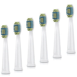Voom Sonic  Pro 3/Pro 5 Replacement Heads | Pack of 6 Replacement Brushes | Advanced Bristle Technology| Soft DuPont Nylon Bristles | Oral Care