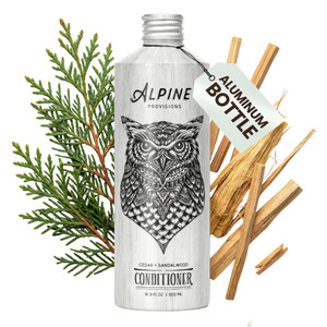 Alpine Provisions Natural & Organic Conditioner with Cedar & Sandalwood  Moisturizing Hair Conditioner with Aloe Vera, Sunflower Oil & Essential Oil