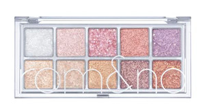 Rom&Nd Better Than Palette 102G (00 Light & Glitter Garden) | Eye Makeup Palette, Matte & Shimmer Eye Shadow, Sparkling Glittery, Various 10 Shades,