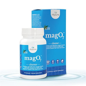 nbpure MagO7 - Natural Colon Cleanse & Detox - Occasional Constipation Relief, Stool Softening, & Bloating Support for Men & Women - Ozonated Magnesi
