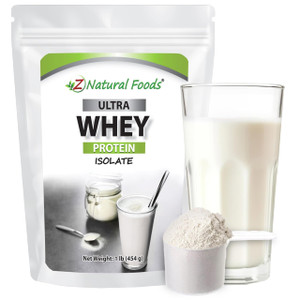 Z Natural Foods Ultra Whey Protein Isolate Powder - Pure, Unflavored, Unsweetened Whey Protein Powder - Flavorless Whey Isolate with Vital Proteins f