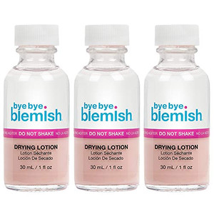 Bye Bye Blemish Acne Drying Lotion, Reduce Pimples Overnight, On-the-Spot Pimple Treatment, Beauty Skincare Essential - 1oz. (3 Pack)