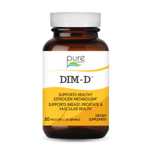 Dim D by Pure Essence - Natural Supplement for Estrogen Balance, Hormonal Acne, and Menopause Support with Vitamin D3, Calcium, Green Tea & Lycopene