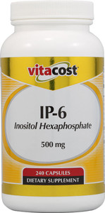 Vitacost IP-6 Inositol Hexaphosphate - 500 mg - 240 Capsules