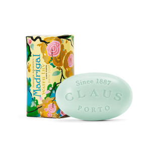 Claus Porto - Madrigal Water Lily Body Soap for Men + Women | Floral, Cleansing, Nourishing | Handcrafted, Aromatic, Delicate, Feminine (150g | 5.3 o