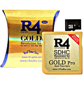 R4 SDHC Gold pro + USB Adapter KIT with 8 GB Micro SD Will Work ON DS DSI 2DS 3DS