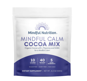 Mindful Nutrition Mindful Calm Sugar Free Hot Chocolate Mix - 40 Servings - Anti-Stress Drink Mix Powder Sleepy Cocoa Nighttime Relaxation Natural Sl