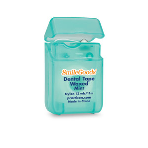 SmileGoods Mint Waxed 12 Yard Dental Tape, Shred Resistant Nylon Tape Floss, Mini Sample Size for Giveaways, Travel, Kids, Adults, Patients, Bulk Pac