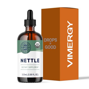 Vimergy Nettle  Superfood for Healthy Cellular Response*  Promotes Bone Health*  USDA Certified Organic, Vegan, Gluten-Free  115 mL (57 Servings)