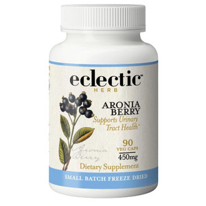 Eclectic Institute Raw Freeze-Dried Organic Aronia Berry Capsules | Supports Heart, Immune System, Digestive, and Urinary Tract Health | 90 CT (450 m