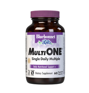 Bluebonnet Nutrition Mult One (with Iron), Daily Nutritional Support*, Vegetarian Friendly, Kosher Certified, Gluten-Free, Dairy-Free, 60 Vegetable C