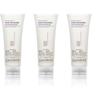 GIOVANNI More Body Hair Thickener - Volumizing Styling Gel, Hair Thickener, Plumps Hair, Seals Split Ends, Adds Shine, Paraben-Free, Color Safe, Natu
