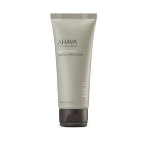 AHAVA Men's Mineral Hand Cream - Nourishing & Fast-Absorbing, Smoothes & Relieves Hands, Prevents Dryness, enriched with G-Force: Ginger Root, Ginsen