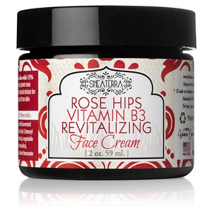 Shea Terra Organics Rose Hips Replenish Face Crème | Daily Moisturizer Spa Treatment | All Skin Types  2 oz