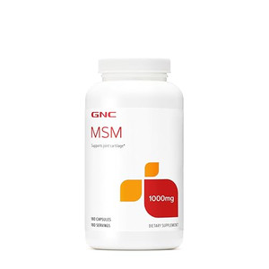 GNC MSM 1000mg Supplement, Supports Healthy Joint Cartilage, 180 Servings