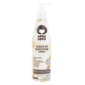 Afro Love Leave-In Conditioner for Curly Hair  Hydrating & Frizz Control  Curl Defining Cream with Coconut Oil, Shea Butter & Castor Oil  Sulfate-
