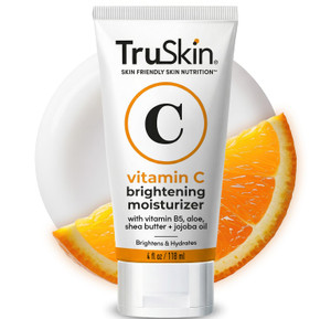 TruSkin Vitamin C Face Cream  Brightening & Hydrating Daily Moisturizer with Vitamin E, B5, Jojoba Oil & Green Tea  Smooth, Radiant-Looking Skin, 4