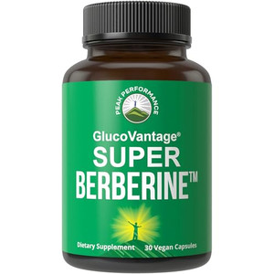 Dihydroberberine Super Berberine Supplement - GlucoVantage® 200mg Now 5X More Effective Than Regular Berberine HCL Powder Capsules. Metabolism Suppor
