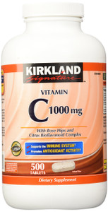 Kirkland Signature Vitamin C w/ Rose Hips 500 Tablets