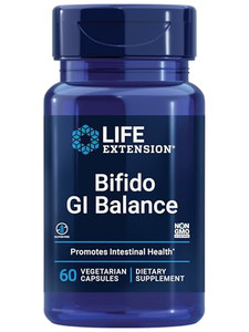 Life Extension Bifido GI Balance, probiotics, Bifidobacterium longum BB536® (2 Billion CFU), Support Healthy Gut & Digestive Health, Gluten-Free, Non