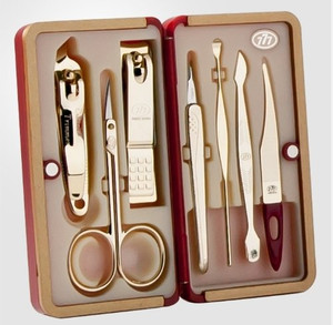 Korean Nail Clipper! World No. 1. Three Seven (777) Travel Manicure Grooming Kit Nail Clipper Set Made in Korea, Since 1975. (4115BUG)