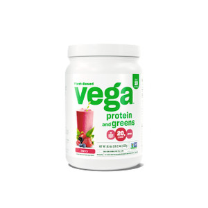 Vega Protein and Greens Protein Powder, Berry - 20g Plant Based Protein Plus Veggies, Vegan, Non GMO, Pea Protein for Women and Men, 1.2 lbs (Packagi