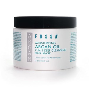 Fossa BEAUTY Moisturizing Argan Oil 7-in-1 Hair Mask | Hair Growth Serum, Shampoo, Conditioner, Detangler, Shine Enhancer & Frizz Reducer | All Hair