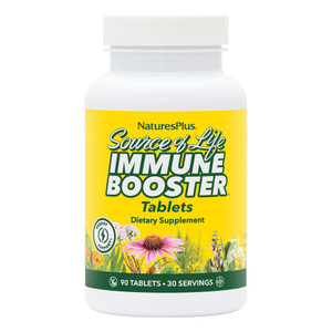 NaturesPlus Source of Life Immune Booster Adult Formula, Rapid & Extended Release - 90 Vegetarian Tablets - Natural Immunity Booster Supplement - Vit