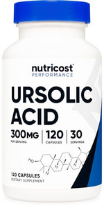 Nutricost Ursolic Acid 300mg, 120 Capsules - Vegetarian, Non GMO, Gluten Free, Soy Free