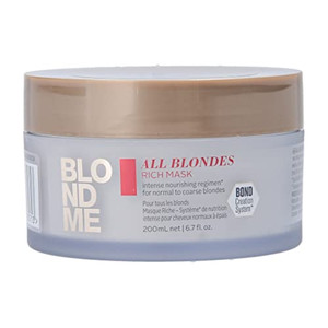 BLONDME All Blondes Rich Mask  Deep Conditioning Bond Restoring Hiar Treatment - Smoothing and Nourishing for Normal to Coarse Color Treated and Nat