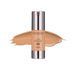 BODYOGRAPHY - NATURAL FINISH Foundation (Light #130): Oil-Free Anti-Aging Salon Natural Finish w/ Vitamin E, C, Antioxidants | Vegan, Gluten-Free, Pa