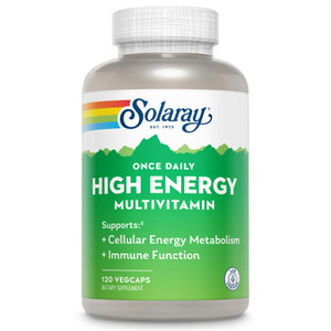 SOLARAY Once Daily High Energy Multivitamin for Women and Men  with Vitamin C, Vitamin D and Whole Food & Herb Base - Cellular Energy Metabolism & I
